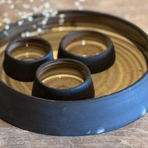 Tapasset zwart Uitverkocht!